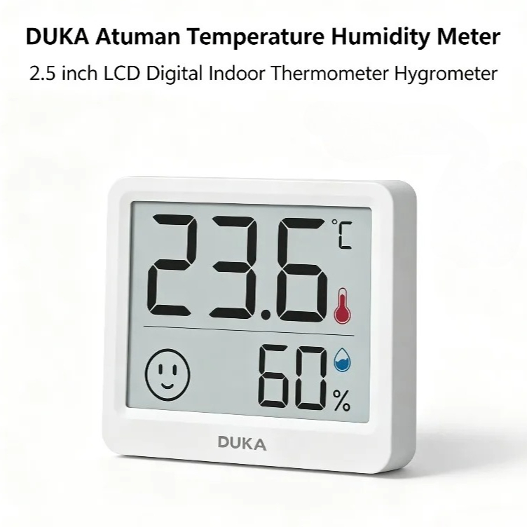 Weather Station Indoor - DUKA Atuman 2.5-calowy LCD Elektroniczny Cyfrowy