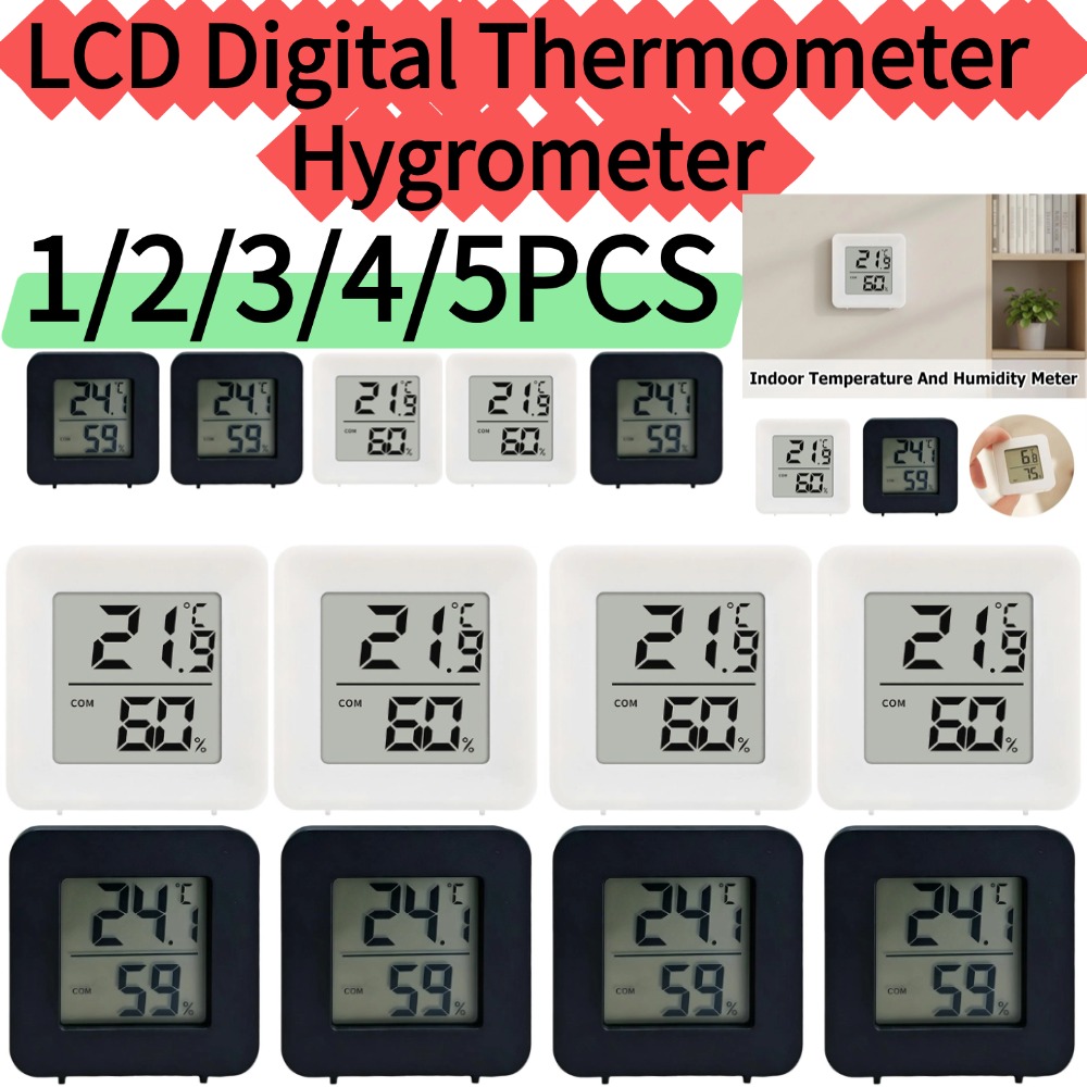 Weather Station Indoor - 1/2/3/4/5 SZT. Wewnętrzny Elektroniczny Termometr i
