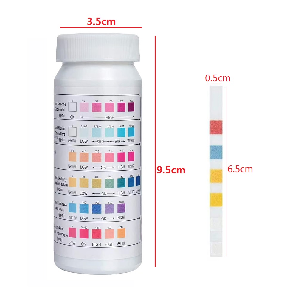 Ph Strip Test - 50 sztuk/butelka uniwersalne paski testowe 6