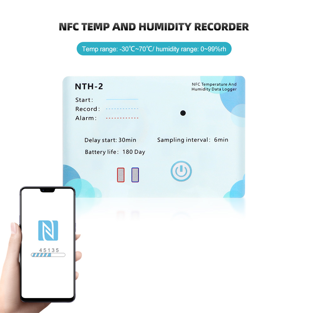 Weather Station Indoor - Rejestrator temperatury indukcyjnej NFC Wewnętrzna zewnętrzna