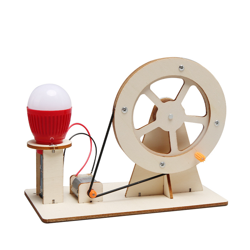 Science Project Kit - Mini DIY Generator Ręczny z Żarówką