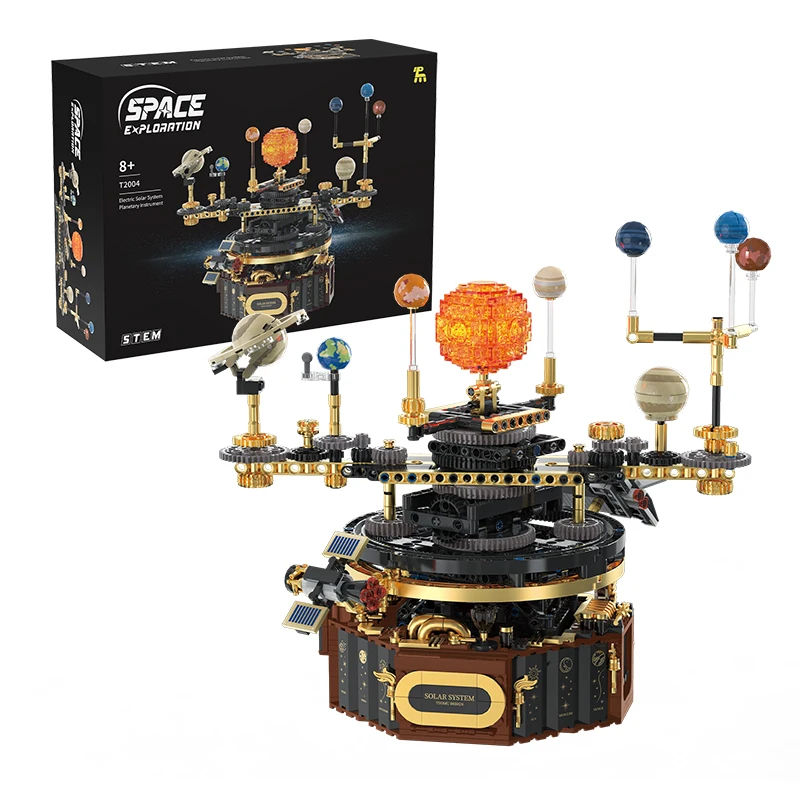 Solar System Orrery - Klocki konstrukcyjne STEM, Techniczny model Układu