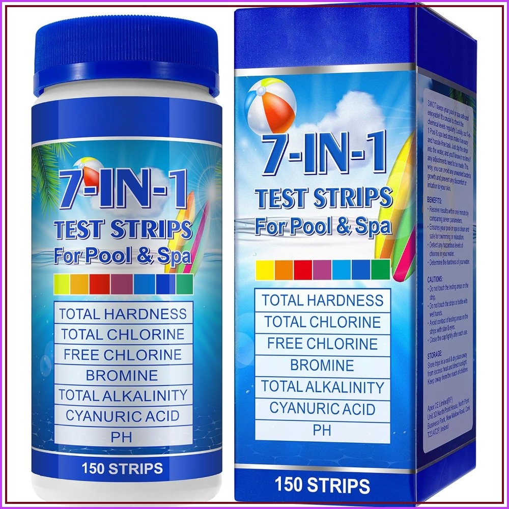 Ph Strip Test - Paski testowe do basenu 7w1, 150
