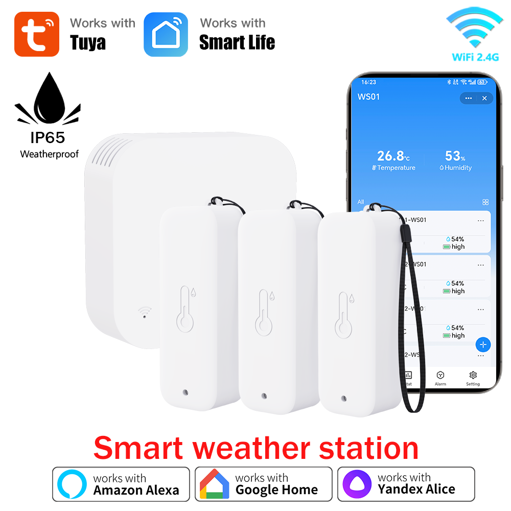 Weather Station Indoor - Inteligentna stacja pogodowa Tuya WIFI, bezprzewodowy