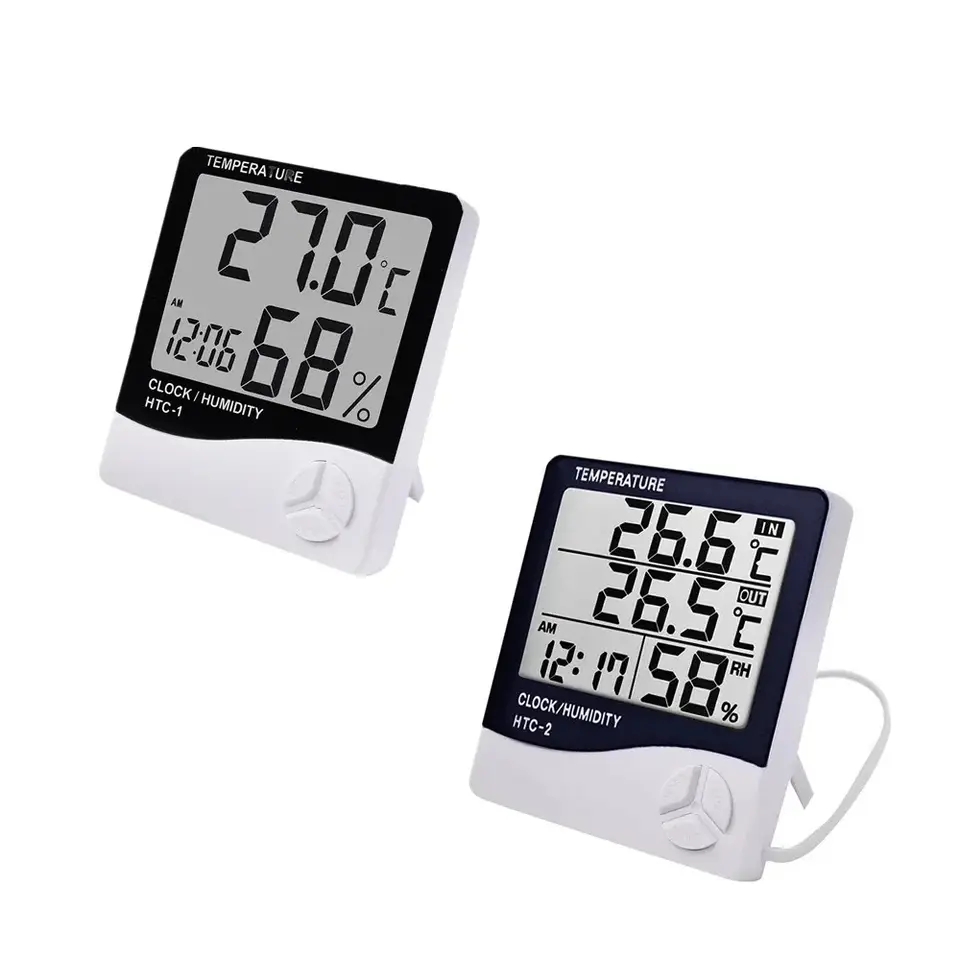 Weather Station Indoor - Wewnętrzny cyfrowy termometr i higrometr LCD,