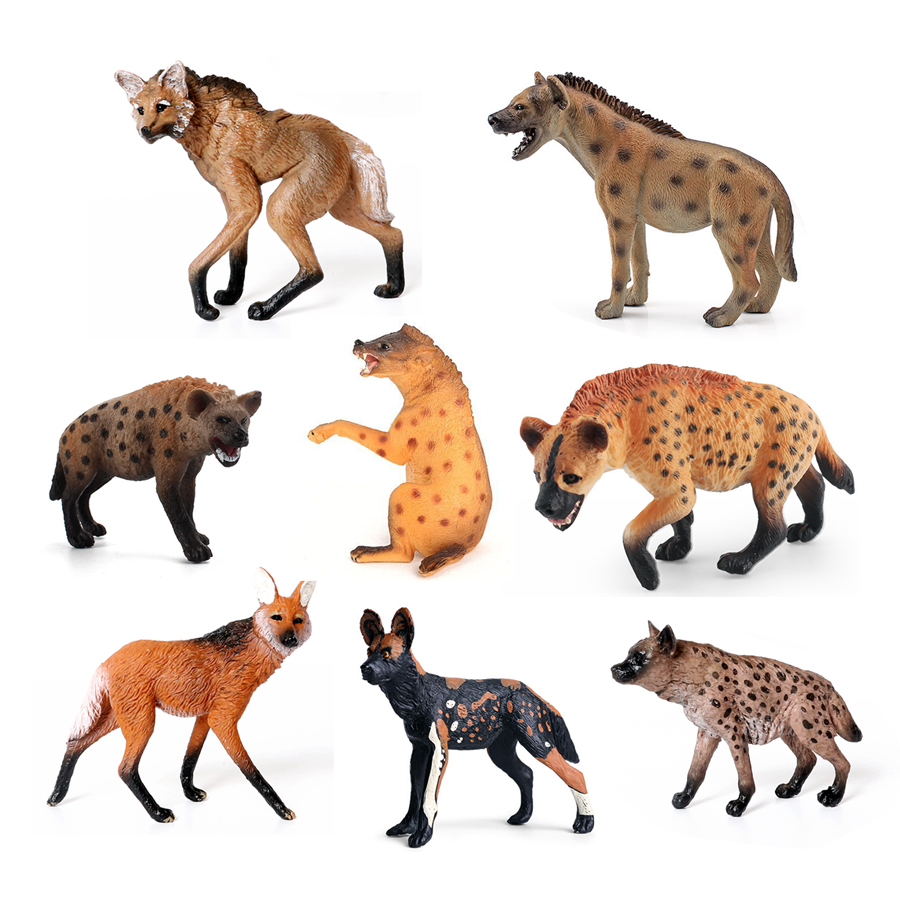 Science Toys - Realistyczna plastikowa hiena dzika, wilk z