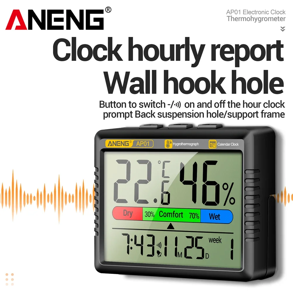 ANENG AP01 Cyfrowy termometr L – Weather Station Indoor recenzja i cena