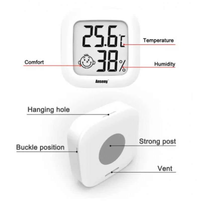 Cyfrowy termometr LCD z higrom – Weather Station Indoor recenzja i cena