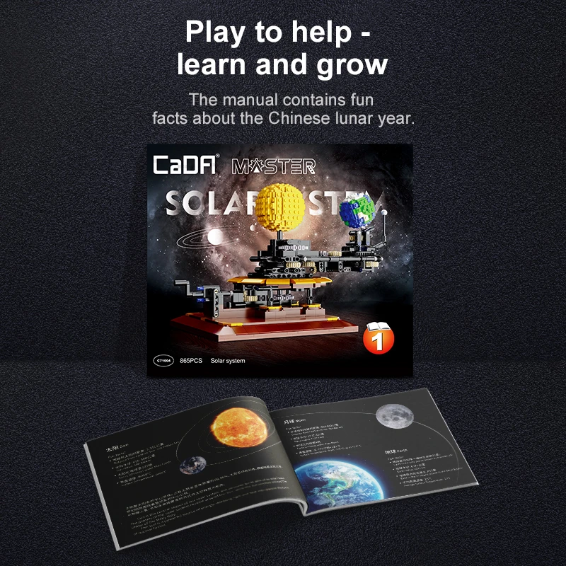 865 sztuk MOC City Układ Słone – Solar System Orrery recenzja i cena